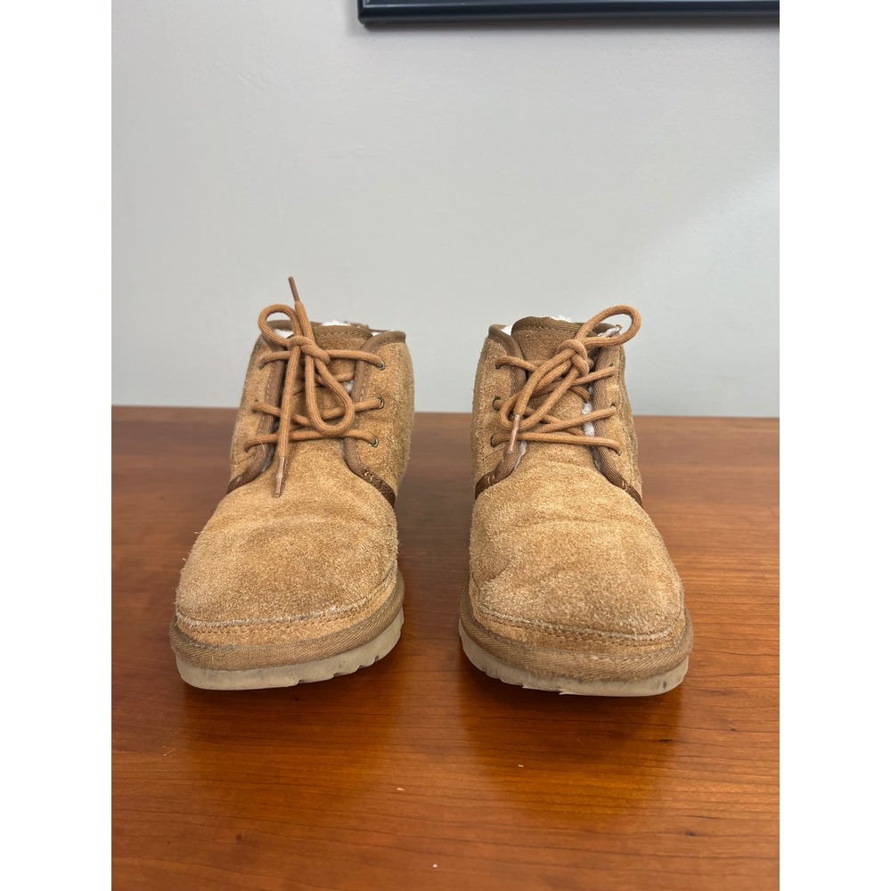 UGG Neumel Chestnut Suede Lace Up Chukka Boots 1017320K Size 5 Kids Women 7